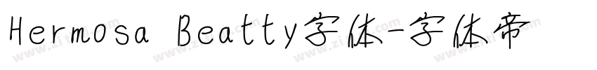 Hermosa Beatty字体字体转换